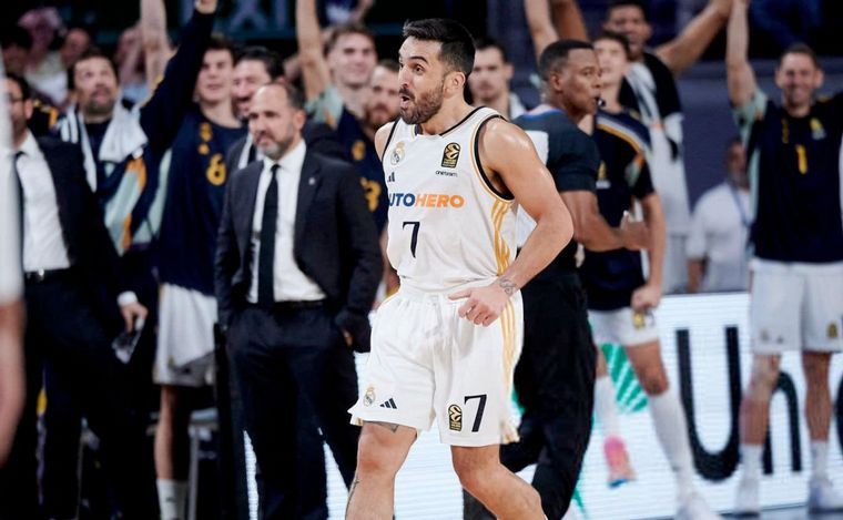 Campazzo se sigue luciendo con la camiseta del Madrid. 