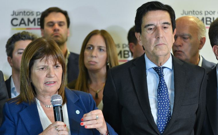 Patricia Bullrich y Carlos Melconian. (Foto: NA)