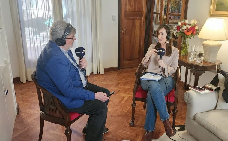 Victoria Villarruel habla con Cadena 3.