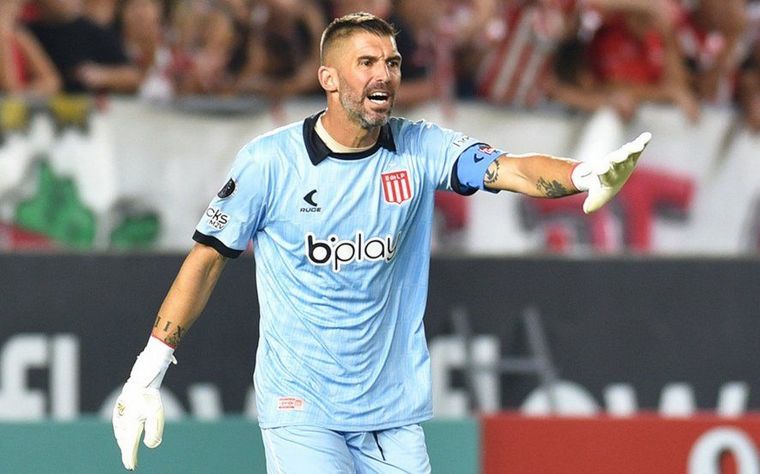 Mariano Andújar, arquero de Estudiantes de La Plata. (archivo)