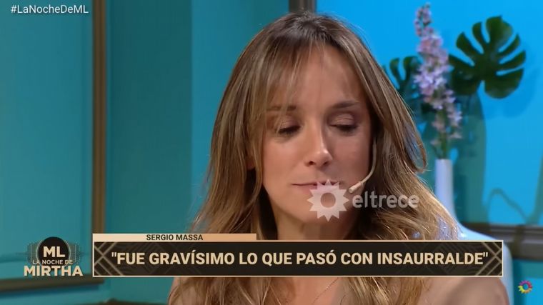 El gesto de Malena Galmarini en Mirtha cuando hablaron de Insaurralde