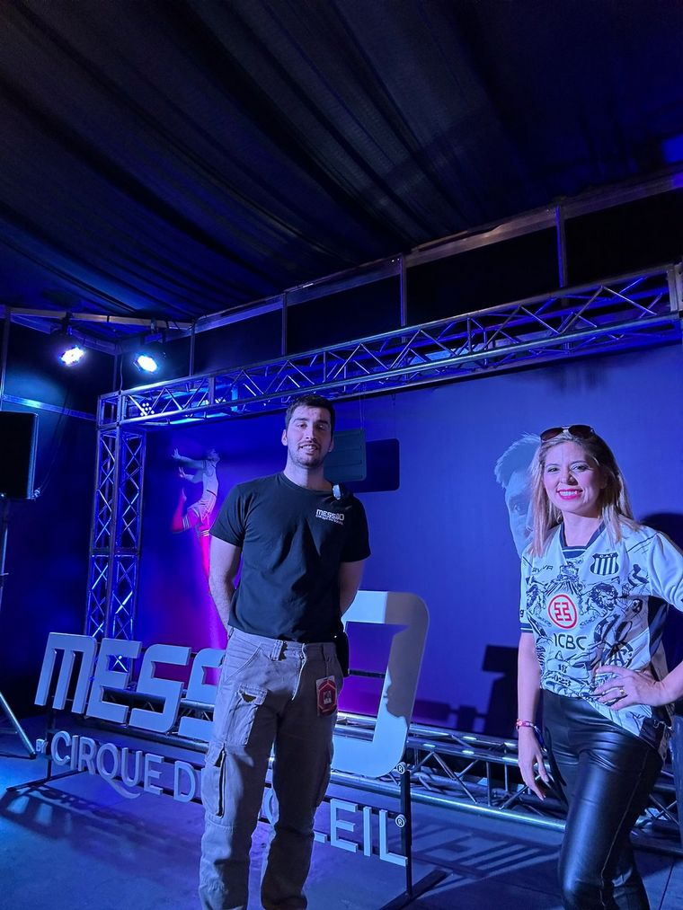 El detrás de escena del Cirque Du Solei Messi10