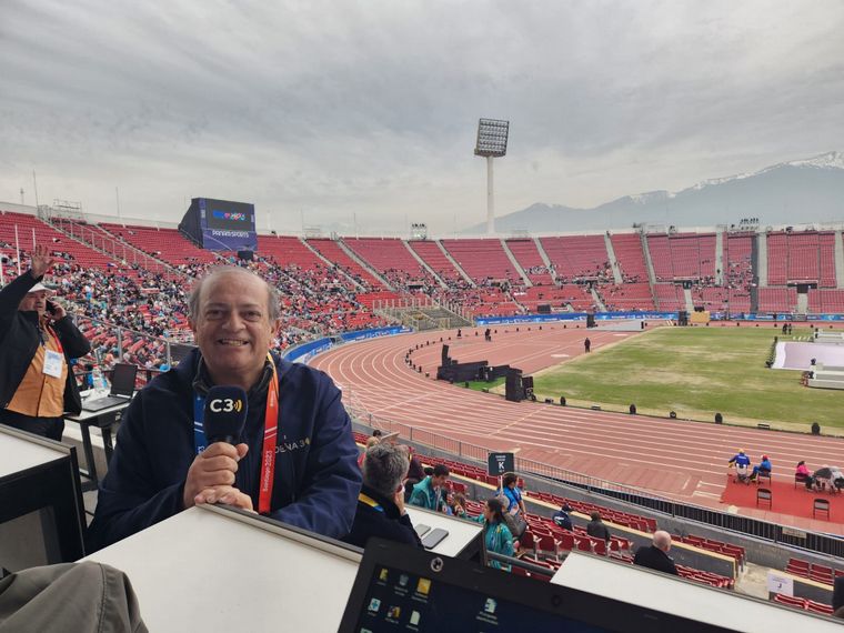 FOTO: Jorge Parodi dice presente en los Juegos Panamericanos. 