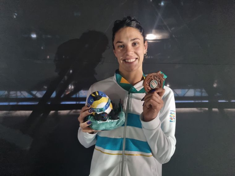 Macarena Ceballos, medallista de bronce en los Panamericanos.
