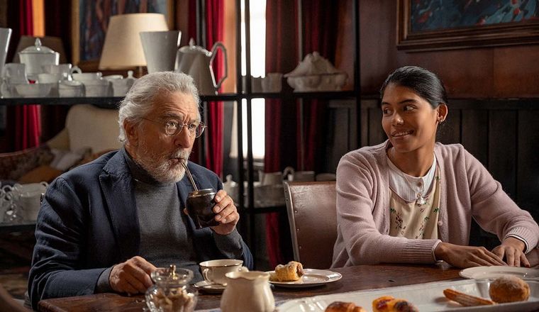 Majo comparte el mate con Robert De Niro en