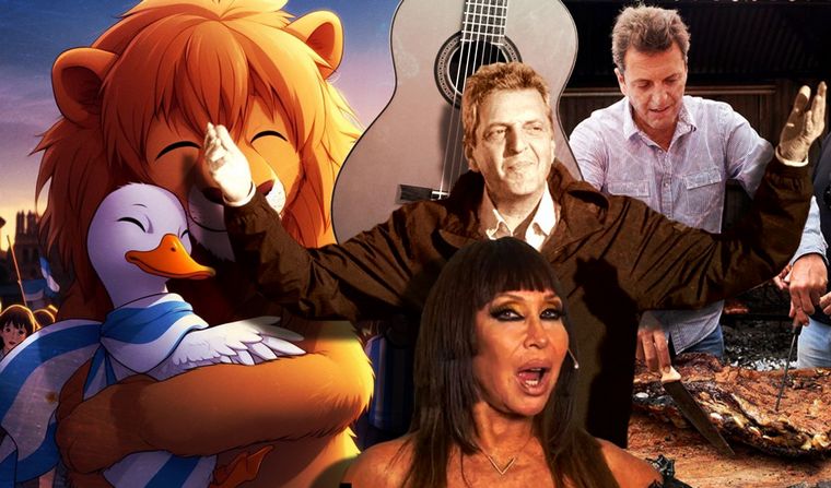 Milei, Bullrich y Zitarrosa; Massa y Moria.