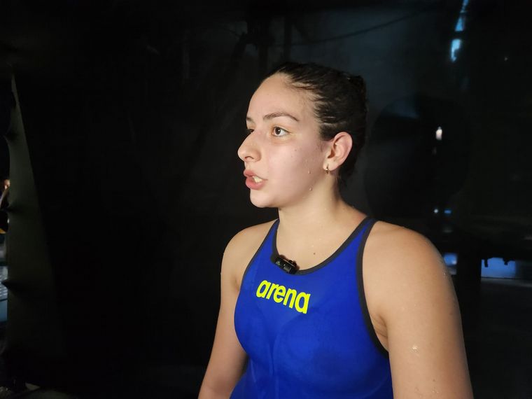 Malena Santillán, la cordobesa de 15 años que compitió en los Juegos Panamericanos.