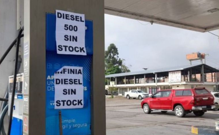 FOTO: El faltante de combustible generó problemas en todo el país.