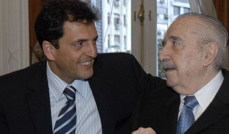 La foto con Alfonsín que Massa publicó en sus redes sociales. 