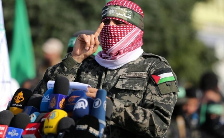 FOTO: Abu Obeida, portavoz de las Brigadas Ezzedin al Qassam.
