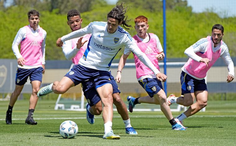 Entrenamiento de Boca (Foto: @BocaJrsOficial).