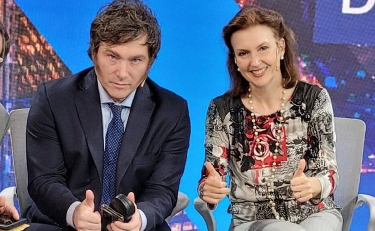 Javier Milei y Diana Mondino.