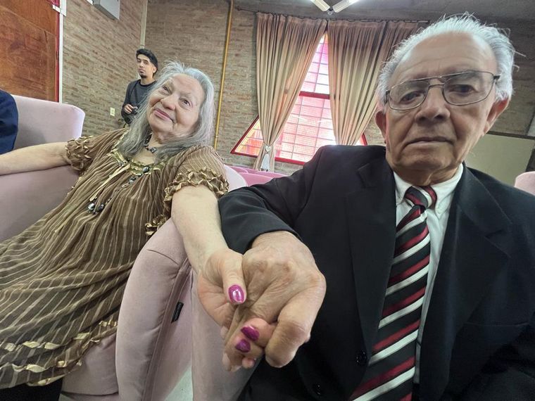 Hugo y Lilia se casaron tras 49 años juntos.
