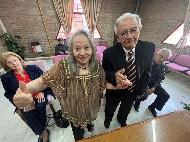 Hugo y Lilia se casaron tras 49 años juntos.
