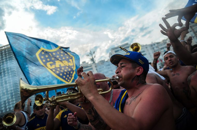 El banderazo de Boca en Copacabana
