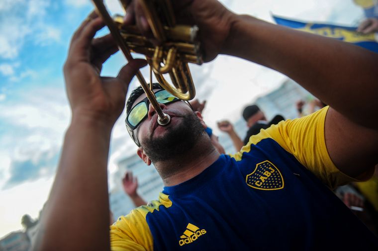 El banderazo de Boca en Copacabana