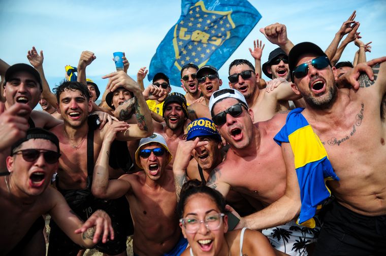 El banderazo de Boca en Copacabana