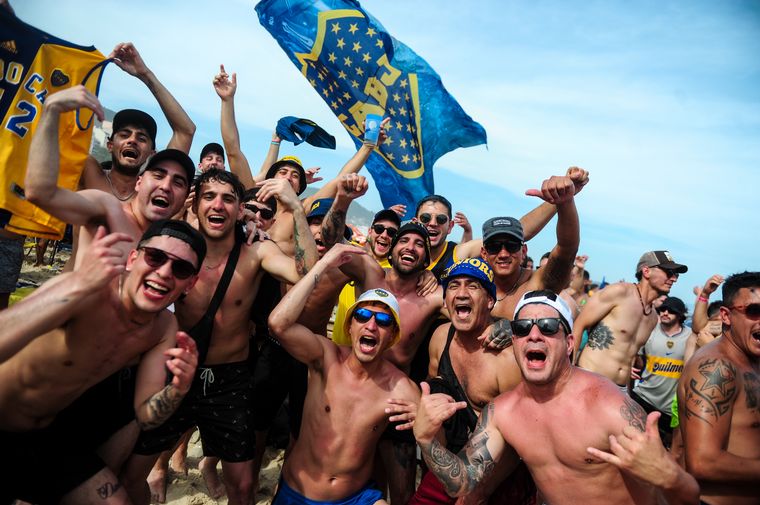 El banderazo de Boca en Copacabana