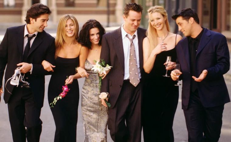 El elenco principal de Friends.