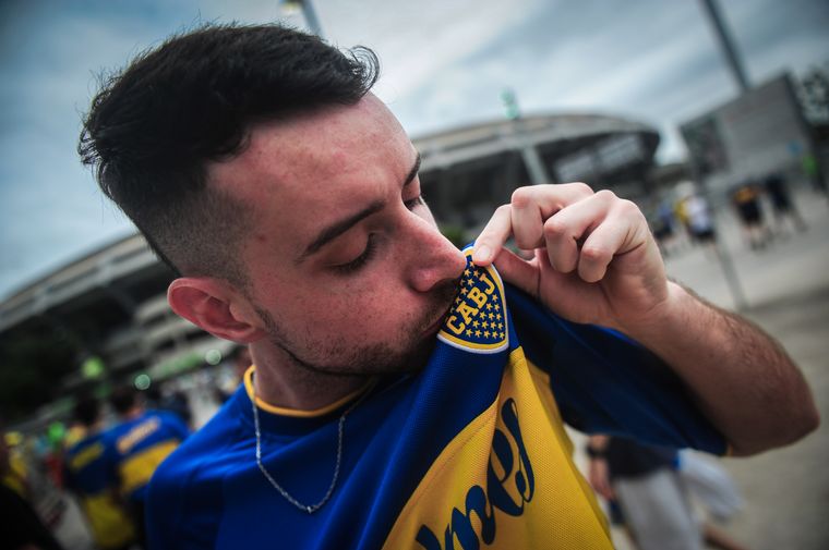 Los hinchas de Boca copando el Maracaná