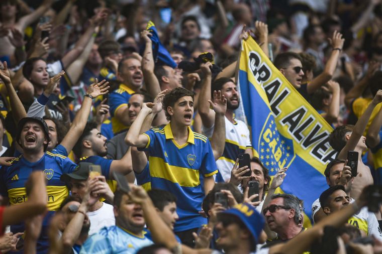 Los hinchas de Boca copando el Maracaná