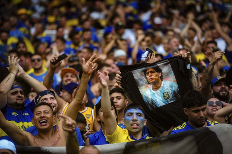 Los hinchas de Boca copando el Maracaná