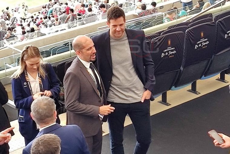 Los famosos que viajaron a Brasil a ver la final entre Boca y Fluminense.