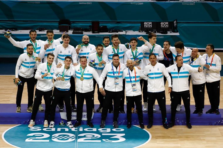 FOTO: La selección argentina de básquetbol masculino se consagró bicampeón panamericano