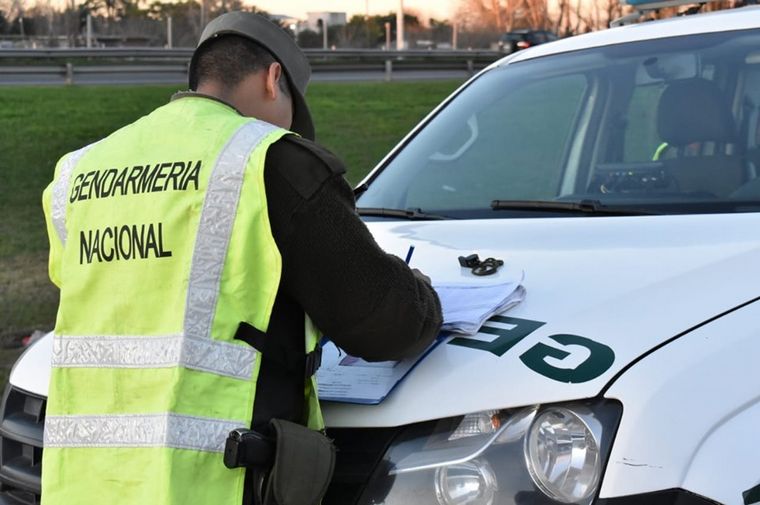 Gendarmería Nacional incautó la droga en un control vehicular.