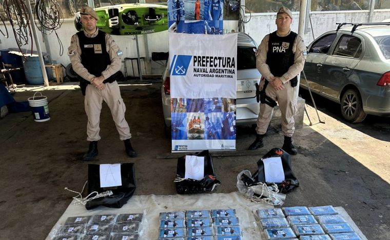 Prefectura secuestró 109 kilos de cocaína