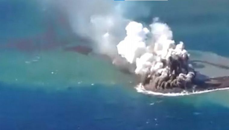 Asombroso: Filmaron el momento exacto en el que se creó una isla