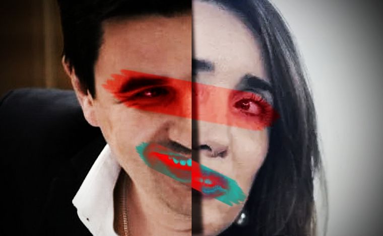 Eduardo Toniolli y Victoria Virrarruel (Fotoilustración: Juan Pérez Gaudio).