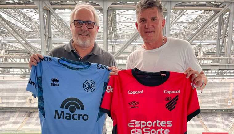 Artime de visita en el Athletico Paranaense. (Foto: Prensa Belgrano)