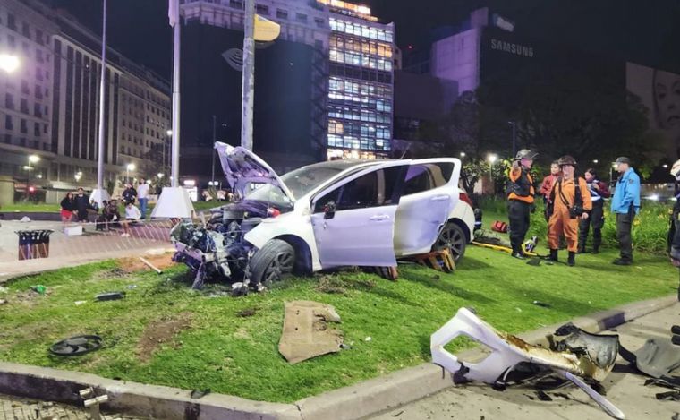 Así quedó el auto.