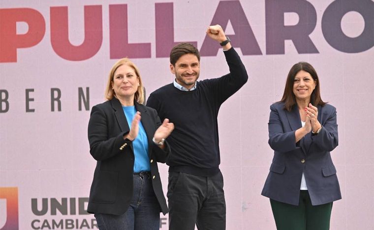 FOTO: Pullaro (UCR), Scaglia (PRO) y Clara García (PS), claves de la coalición Unidos.