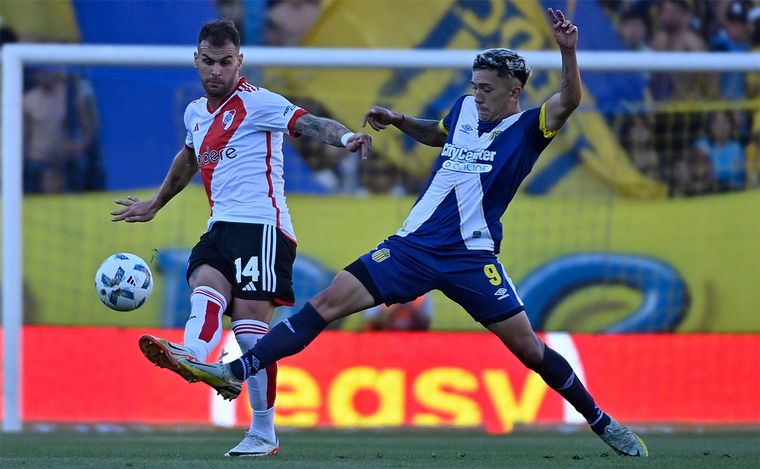 Rosario Central vs. River Plate. Fecha 13. Copa de la Liga Profesional 2023.