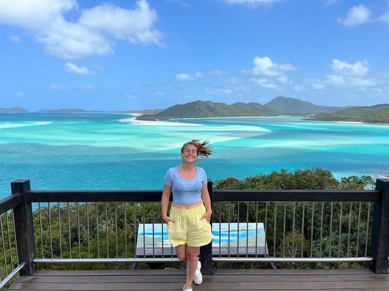 Micaela pasó por distintos trabajos desde que está en Australia.