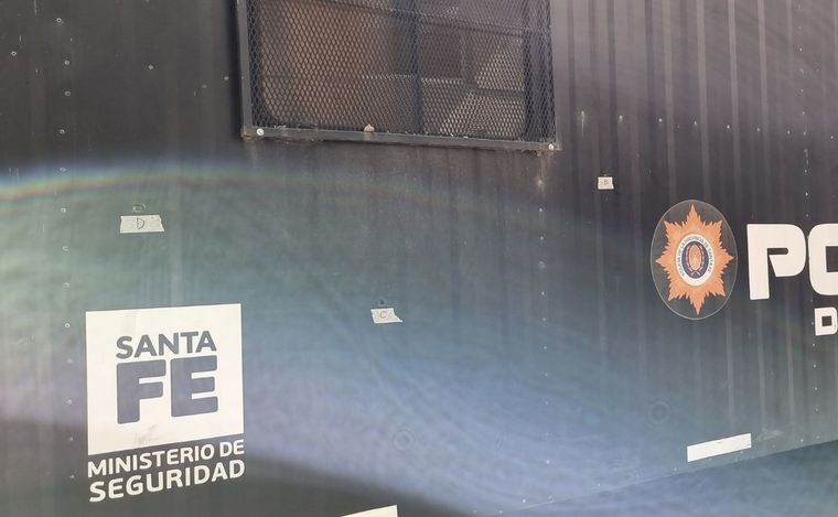 El destacamento policial baleado