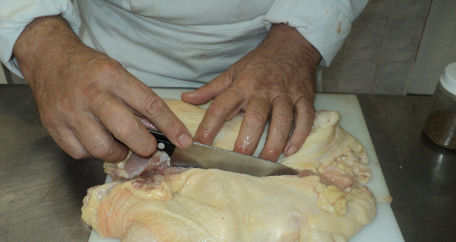 Elaboración de Pollo relleno