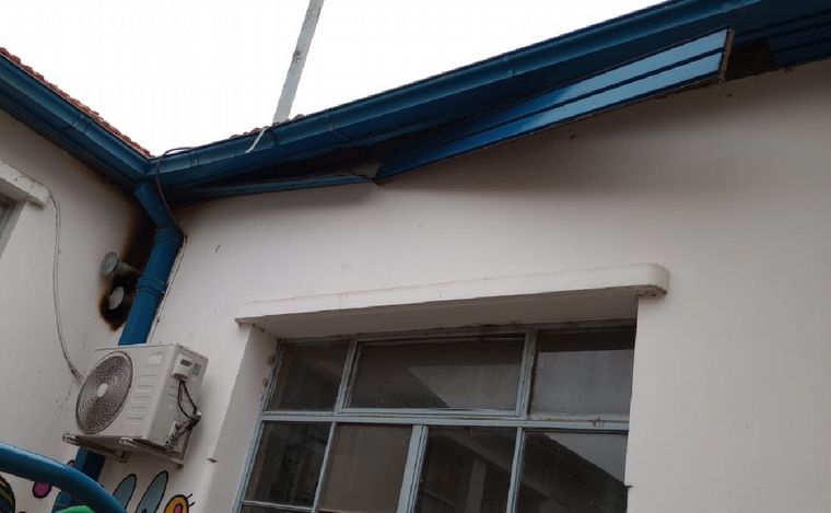 El pésimo estado del edificio de la Escuela Normal de Bell Ville.