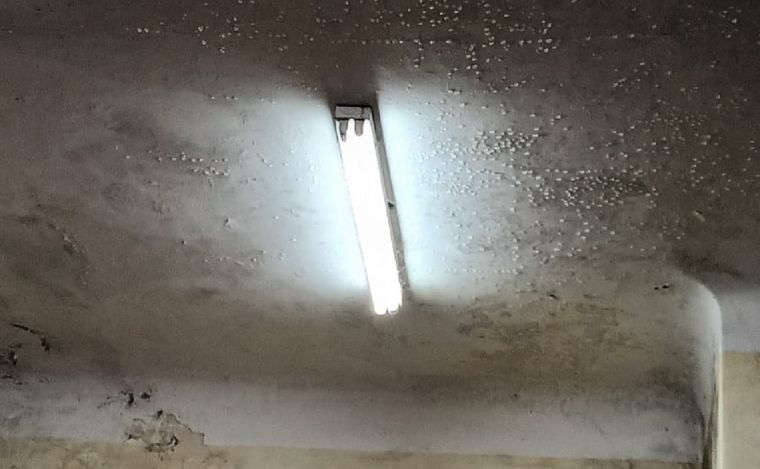 El pésimo estado del edificio de la Escuela Normal de Bell Ville.