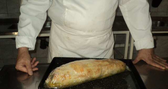 Elaboración de Pollo relleno