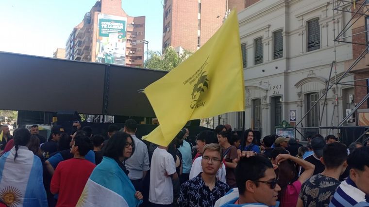 La militancia de Javier Milei en Córdoba.