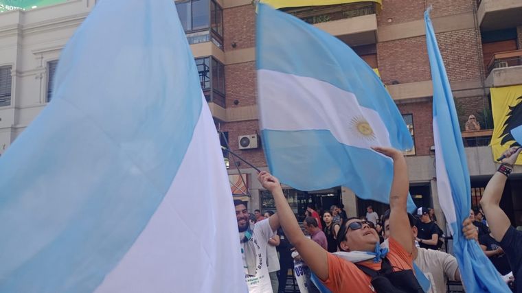 La militancia de Javier Milei en Córdoba.