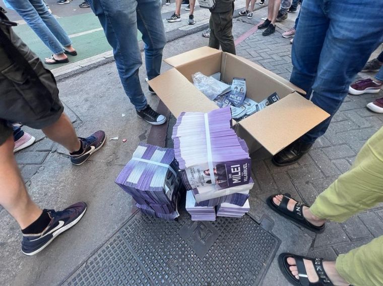 La militancia de Javier Milei en Córdoba.