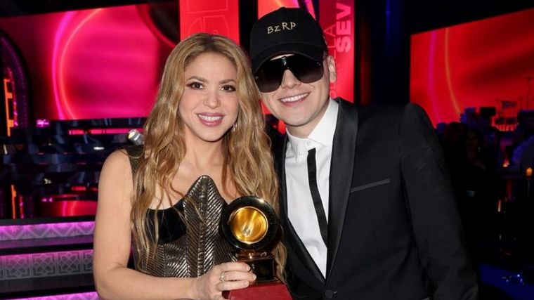 FOTO: Shakira y Bizarrap se llevaron el grammy a mejo canción pop
