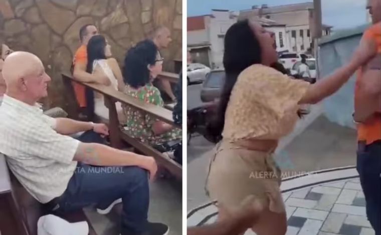 Encontró a su marido con la amante en una iglesia 