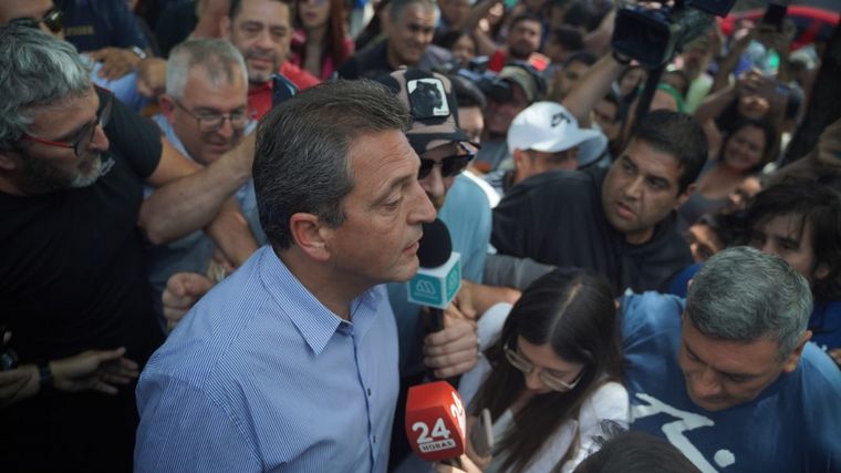 Sergio Massa votó al mediodía.