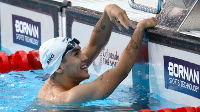 FOTO: Santiago Senestro, oro en 200m Combinados SM10 (Foto: DeportesAR)