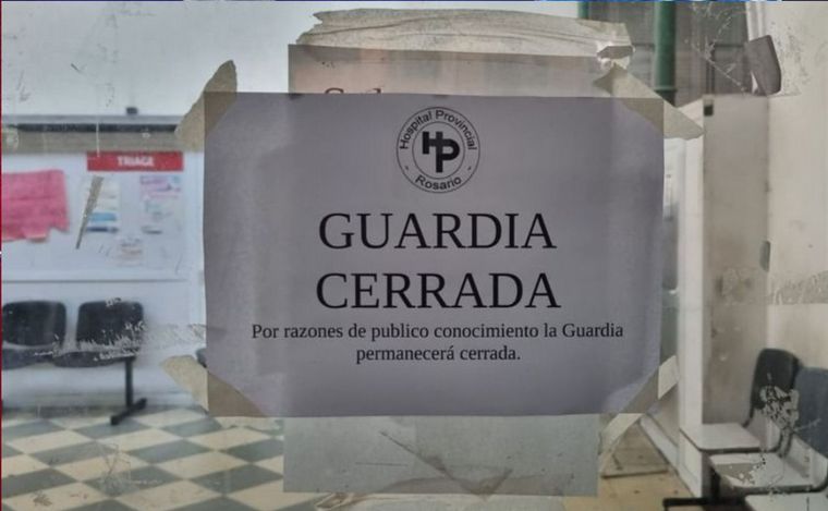 FOTO: La Guardia del Hospital Provincial continúa cerrada